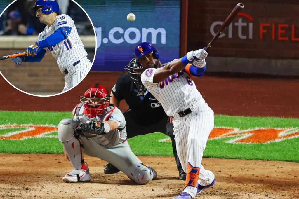 메츠는 3차전 승리에서 3개의 큰 투아웃 안타를 내놨습니다.