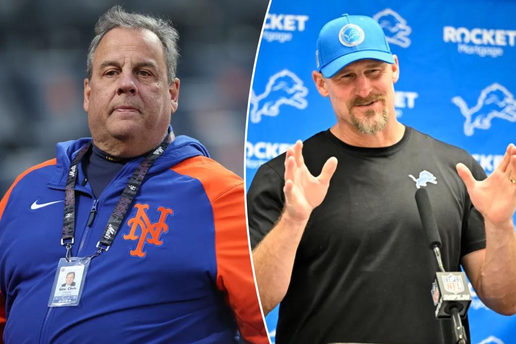 Chris Christie는 Lions가 Cowboys를 상대로 폭발적인 승리를 거두기 위해 '무급' Dan Campbell을 찢어 버렸습니다.