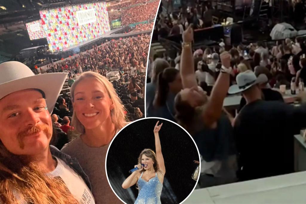 Taylor Swift 콘서트에서 Jason Kelce의 전 팀 동료가 Kylie Kelce로 착각했습니다.