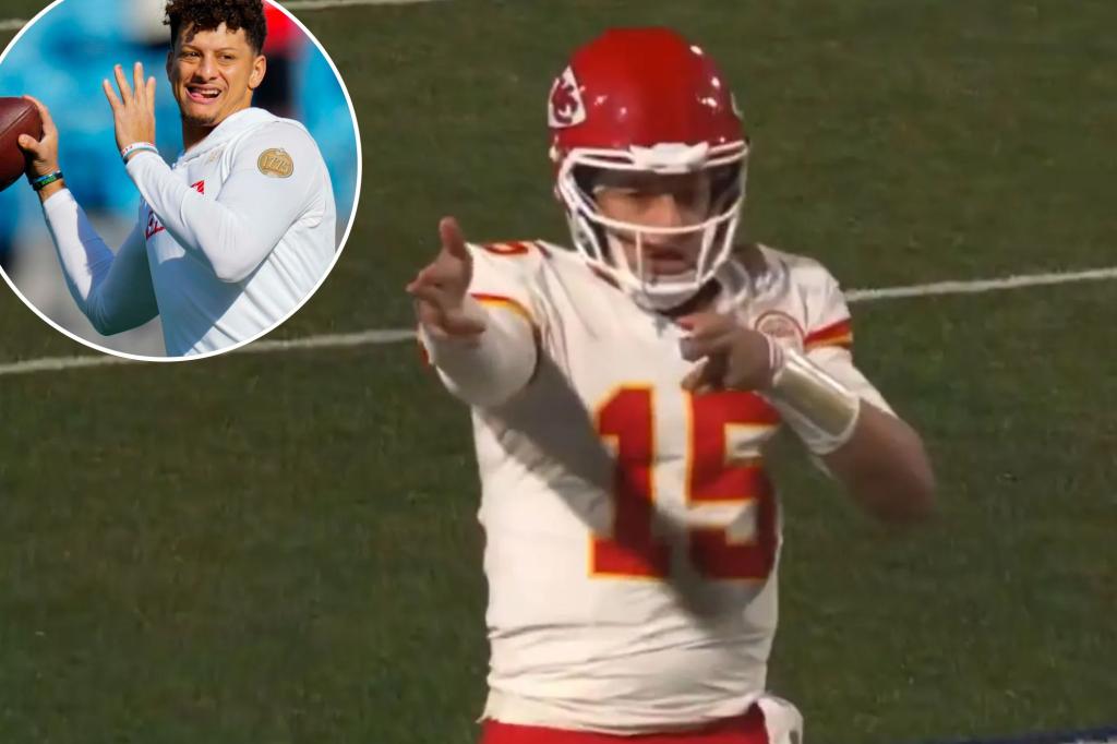 치프스의 패트릭 마홈스는 '폭력적인 몸짓'으로 NFL로부터 14,000달러의 벌금을 받았습니다.