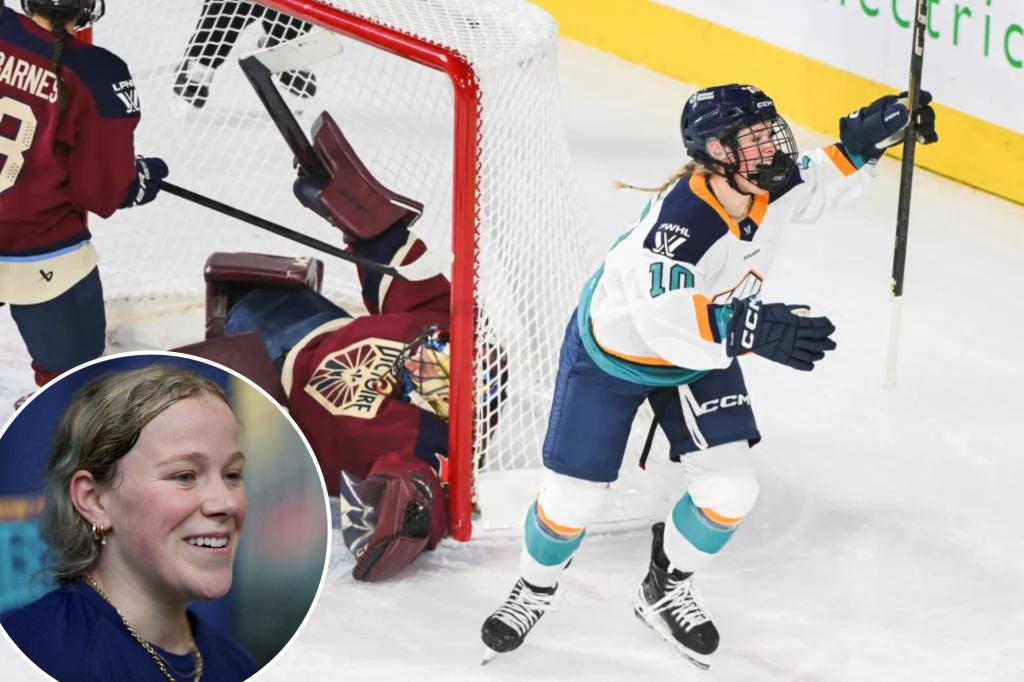 사라 필리어(Sarah Fillier), 홈 개막전 PWHL의 사이렌 '주도적 책임'