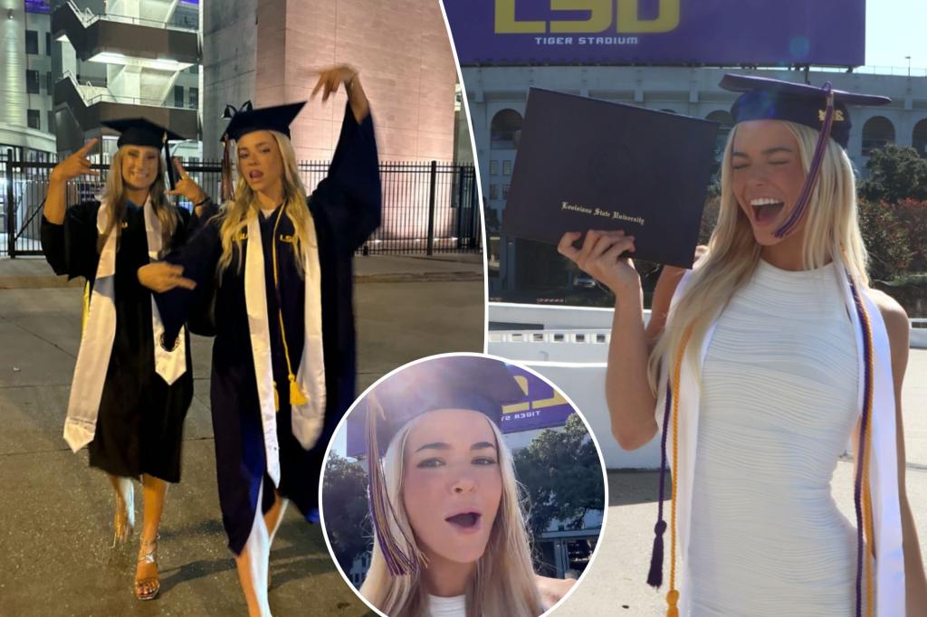 Livvy Dunne이 LSU 졸업을 축하하고 다음 단계를 예고합니다.