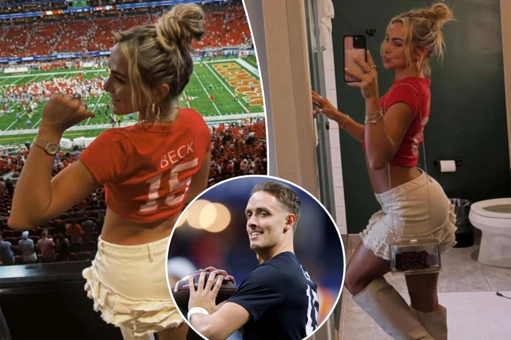 Hanna Cavinder는 QB가 2025 NFL 드래프트를 선언한 후 Carson Beck을 '자랑스러워'합니다.