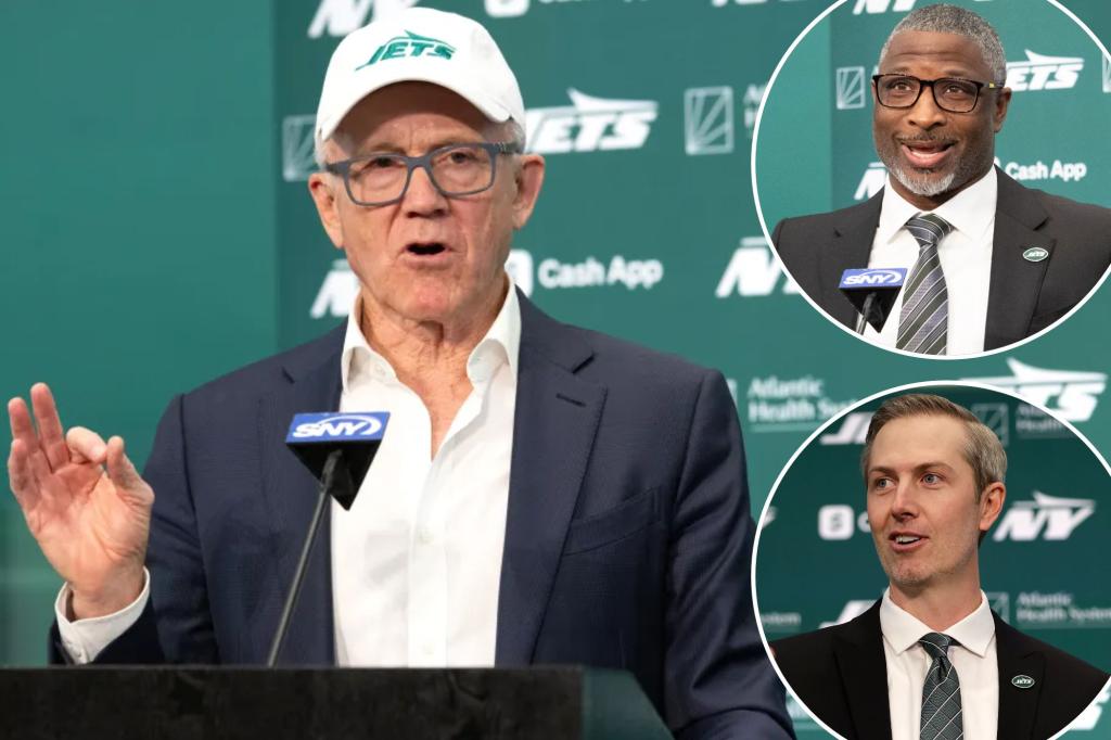 Jets 'Aaron Glenn, Darren Mougey는 Woody Johnson에게보고합니다.