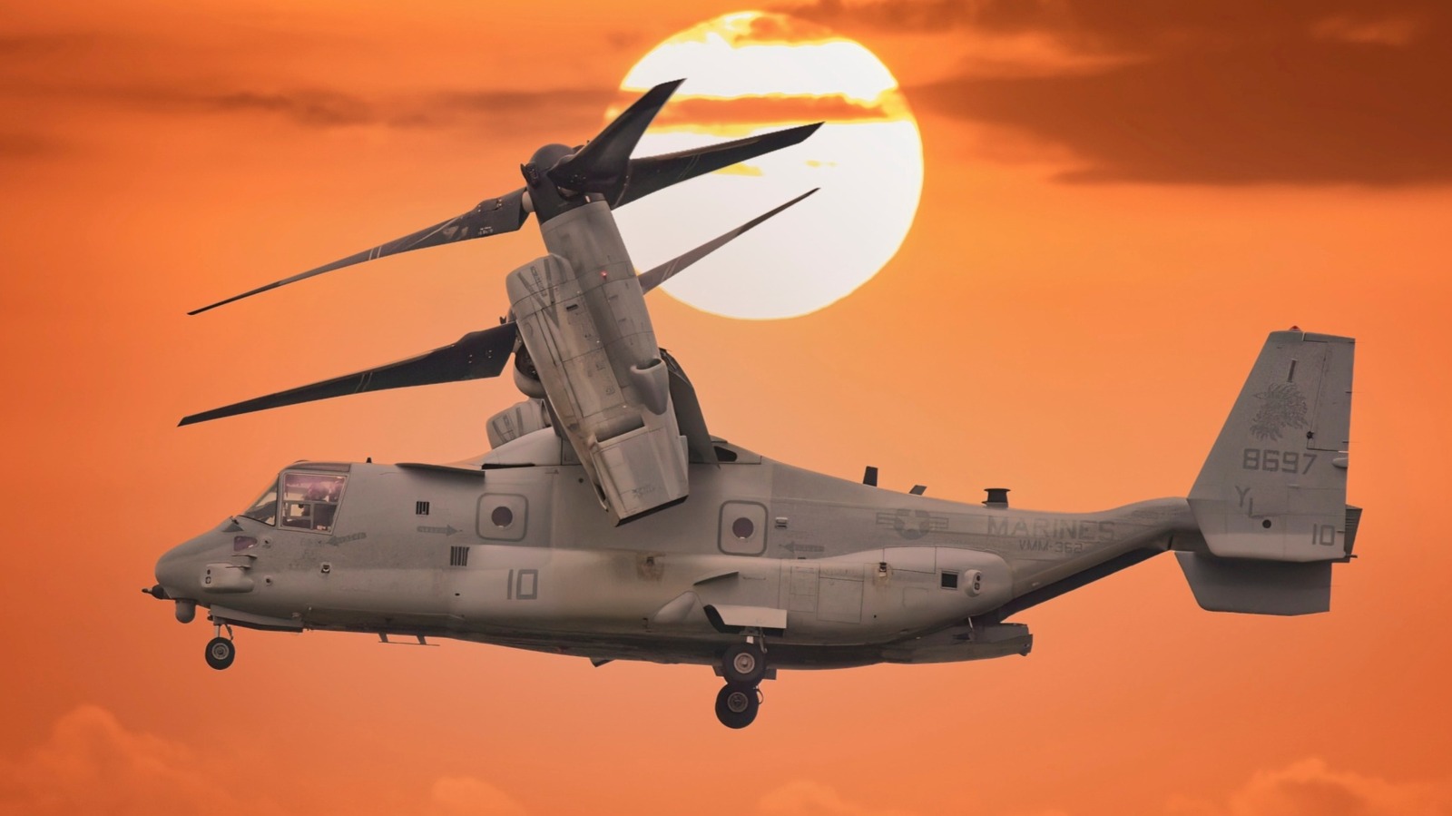 Bell Boeing V-22 Osprey는 하나의 엔진만으로 날 수 있습니까?