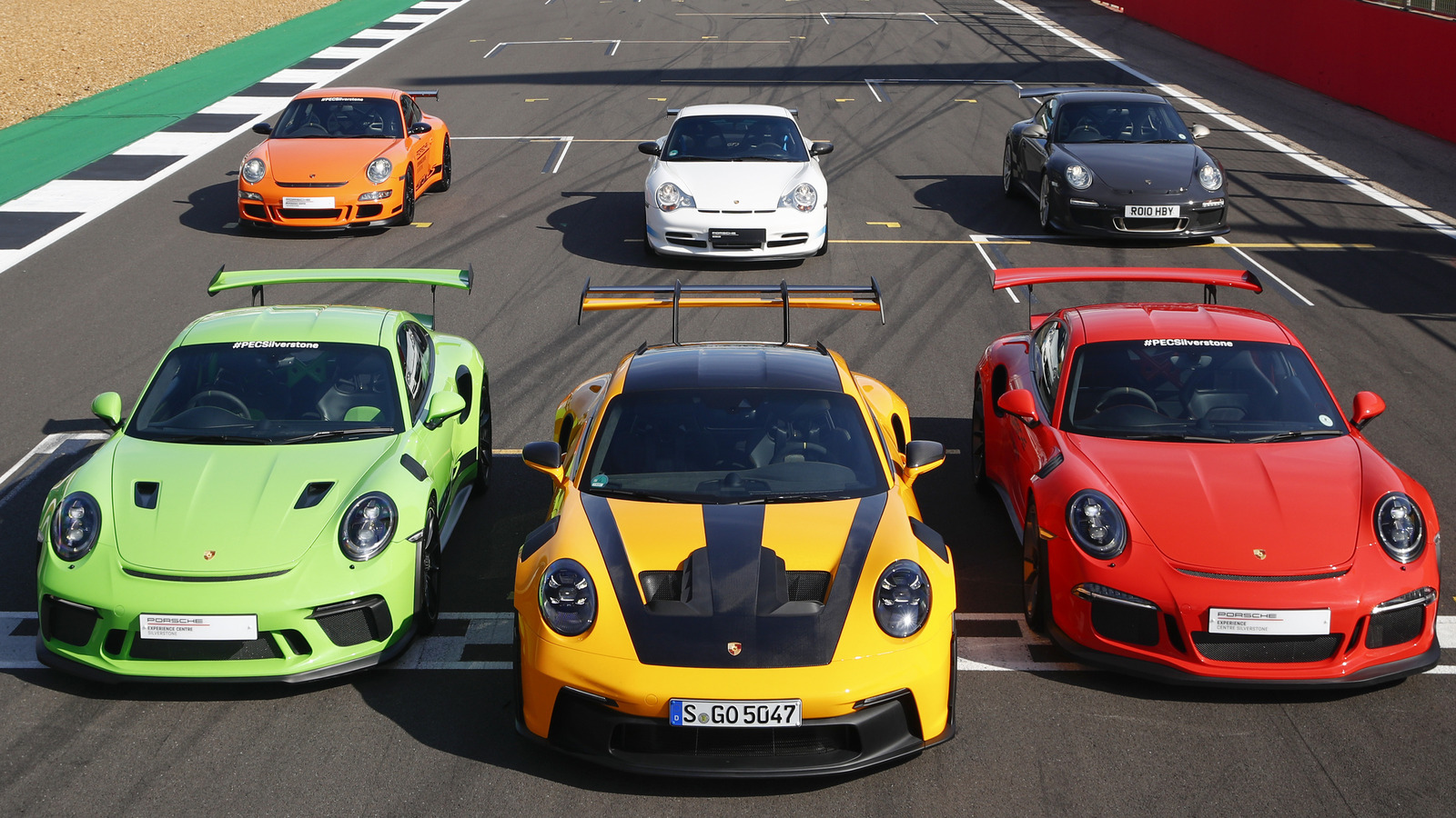 모든 세대의 포르쉐 911 GT3 Rs, 최고 속도로 순위