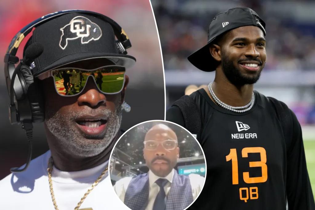 ESPN 분석가 Louis Riddick Slams Shedeur Sanders의 번짐 캠페인 '