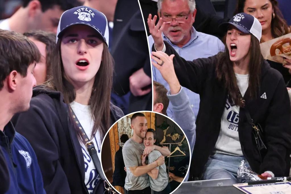 Caitlin Clark은 Big East Tournament에서 남자 친구의 집사 팀을 지원합니다.