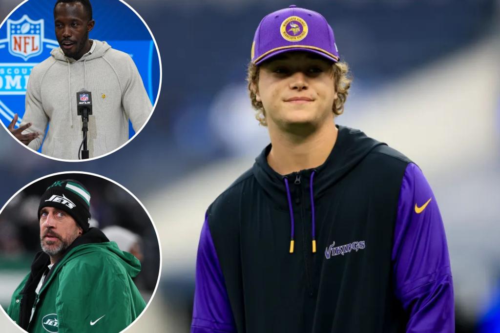 Vikings는 JJ McCarthy를 스타터로 원합니다 - Aaron Rodgers Talks를 배제하지 않습니다.
