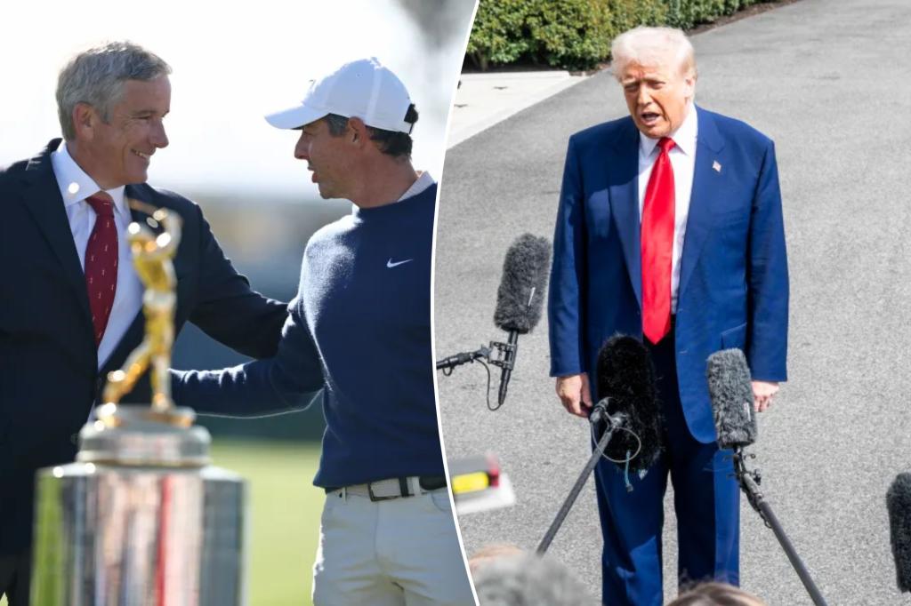 트럼프 대통령은 PGA Tour-Liv가 재결합하는 것을보고 희망을 반복합니다