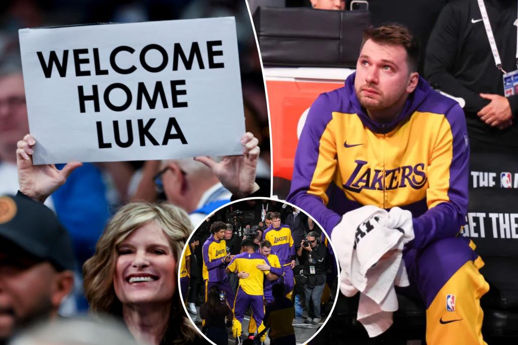 Luka Dončić는 달라스에서 감정적 인 첫 경기 전에 눈물을 흘립니다.