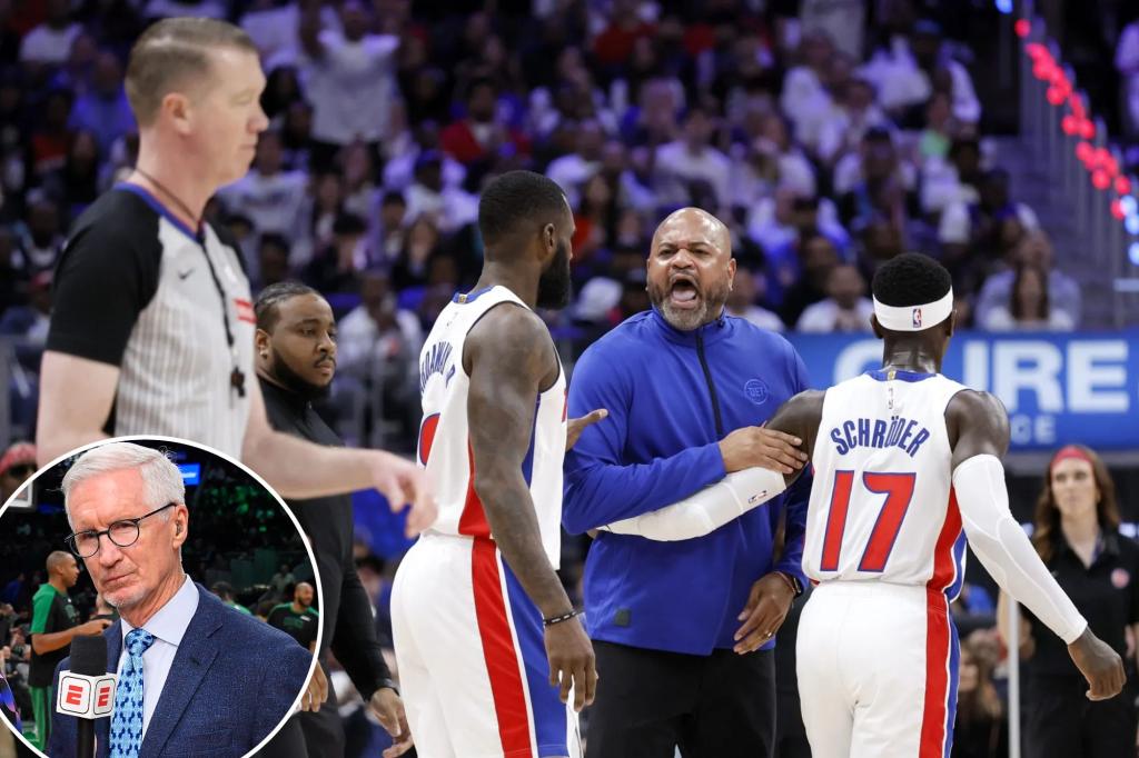 Mike Breen은 Pistons의 JB Bickerstaff를 끊임없이 평가했습니다
