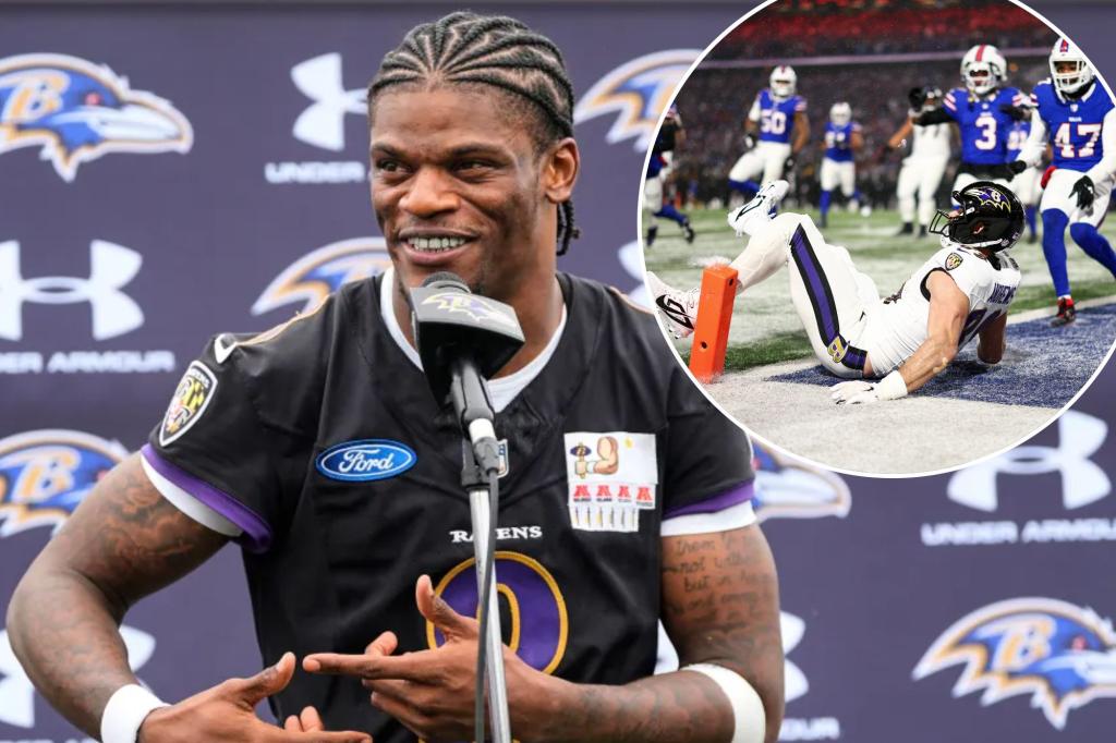 Lamar Jackson은 Ravens 플레이 오프 파괴 후 Mark Andrews의 치료에 만족하지 않았습니다.