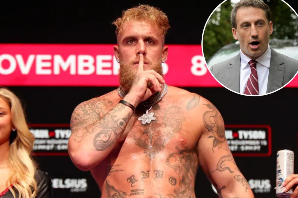 Jake Paul은 자신의 싸움을 고정시키는 전문가를 추구하기 위해 유명 변호사를 고용합니다.