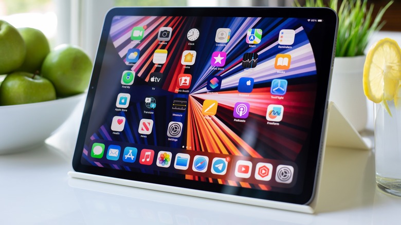 iPad의 앱 라이브러리.