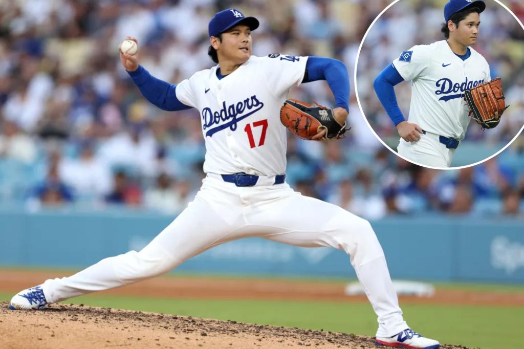 Shohei Ohtani는 9 번의 스트라이크 아웃 아웃에서 Dodger로 첫 승리를 거두었습니다.
