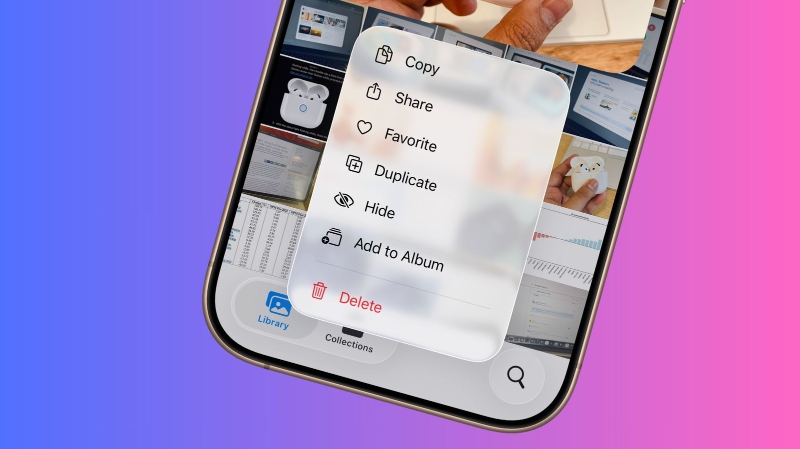 iPhone의 사진 라이브러리에서 개인 앨범을 만드는 방법