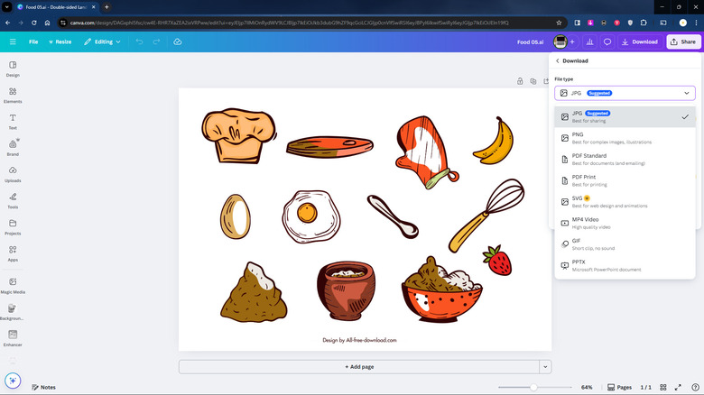 캔버를 사용하여 AI 파일을 이미지 형식으로 변환합니다
