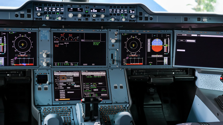 에어 버스 A350의 조종석