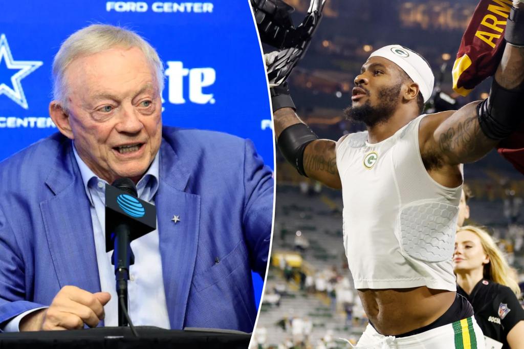 Jerry Jones는 Packers 팬의 노래 후 Micah Parsons 거래를합니다.