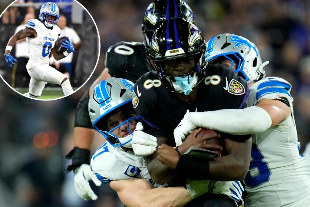라이온스 Stymie Lamar Jackson Bully 성명서 MNF Ravens에 대한 승리