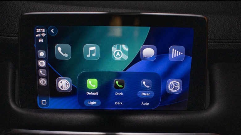 Apple CarPlay의 아이콘 팩 옵션