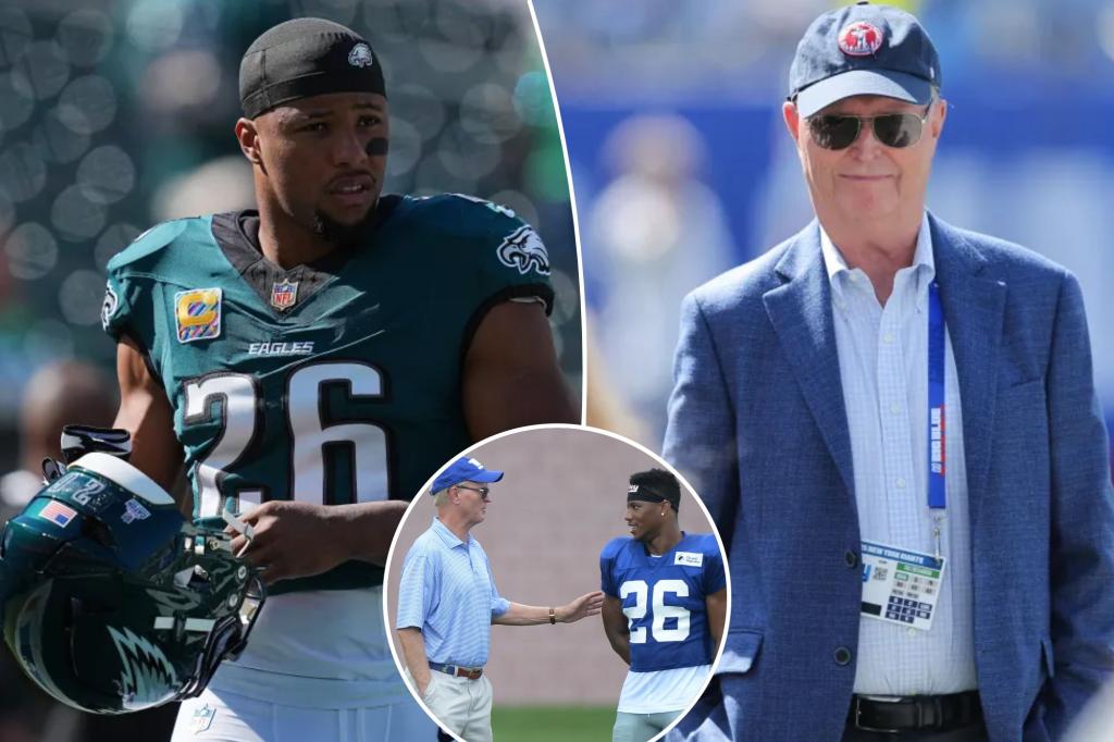Saquon Barkley는 John Mara가 그의 자이언츠 무역 요청을 거부했다고 밝혔다.