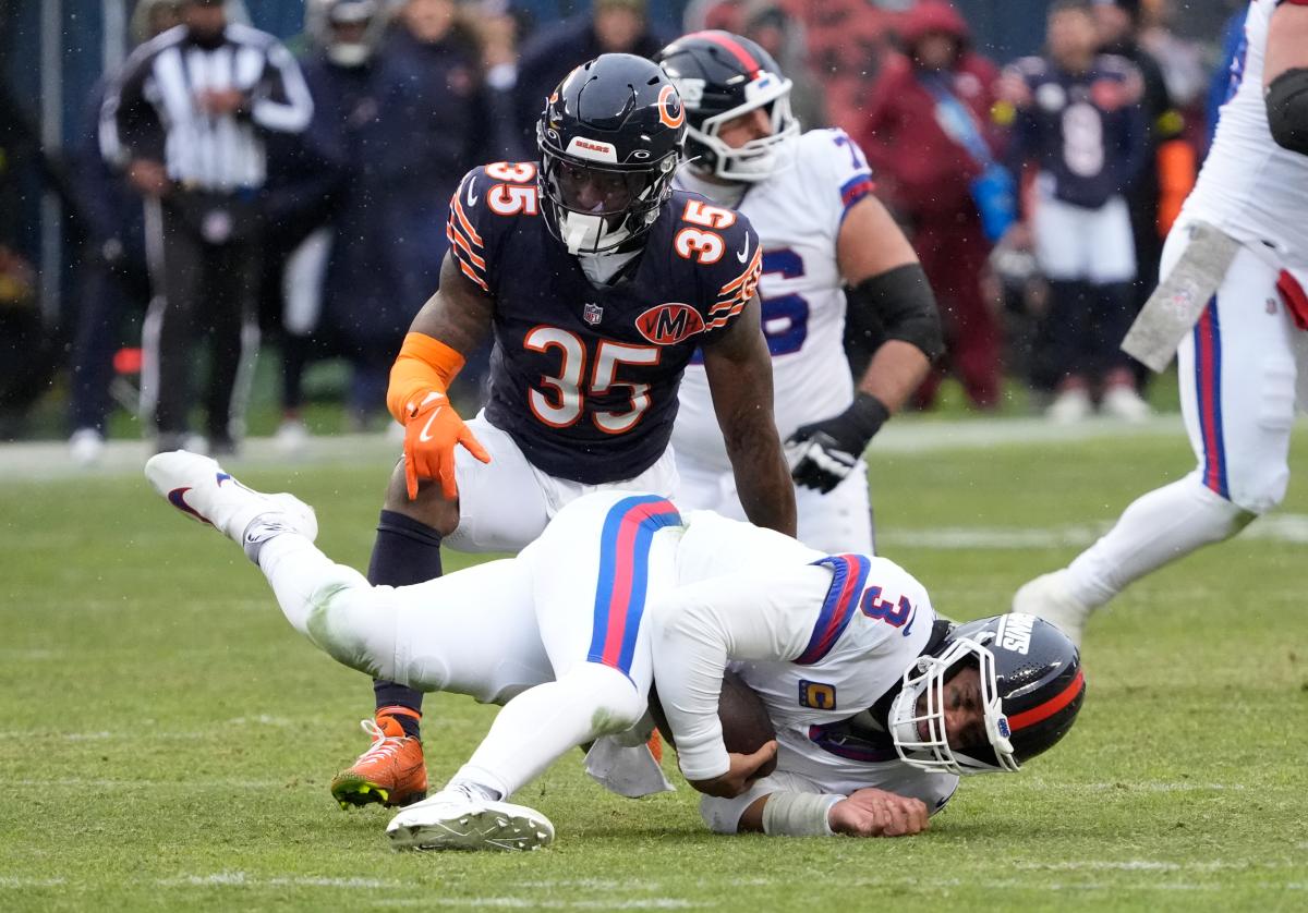 자이언츠 테이크아웃, NFL Week 10에서 Bears에게 패한 성적표