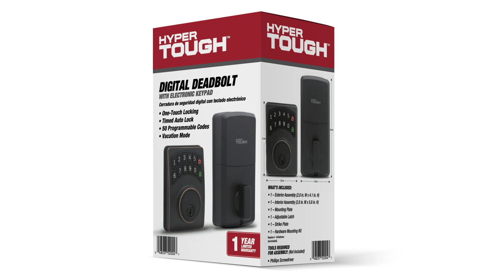 Hyper Tough Digital Deadbolt가 좋은가요? 사용자 의견은 다음과 같습니다.