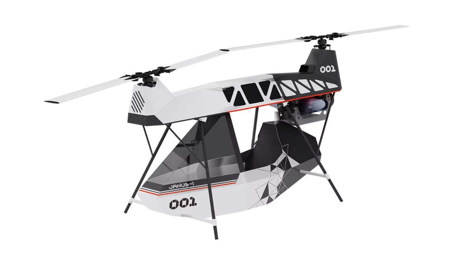 이 모든 기능을 갖춘 VTOL 항공기는 트렁크에 맞게 접을 수 있습니다.