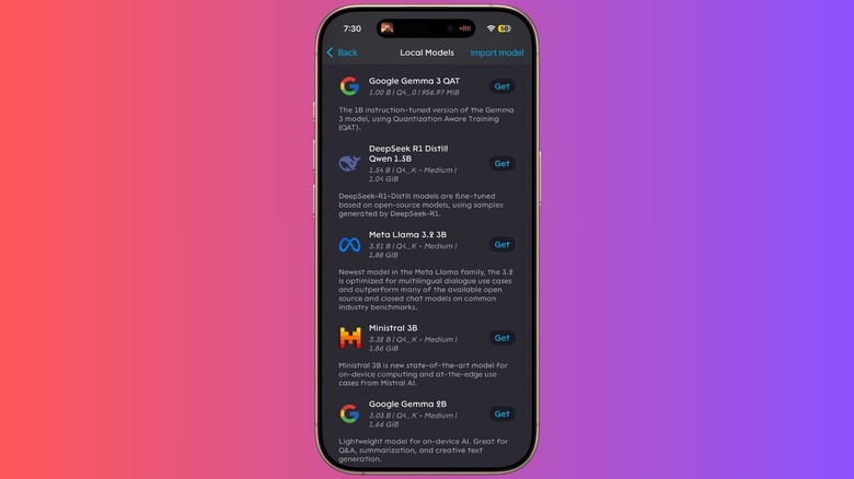 Puma 브라우저용 AI 모델.