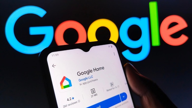 Play 스토어의 Google Home 앱