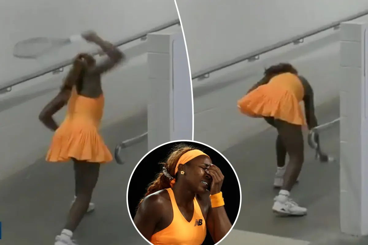 Coco Gauff는 Australian Open에서 '비공개' 붕괴를 겪었고 그 영상이 기쁘지 않습니다.