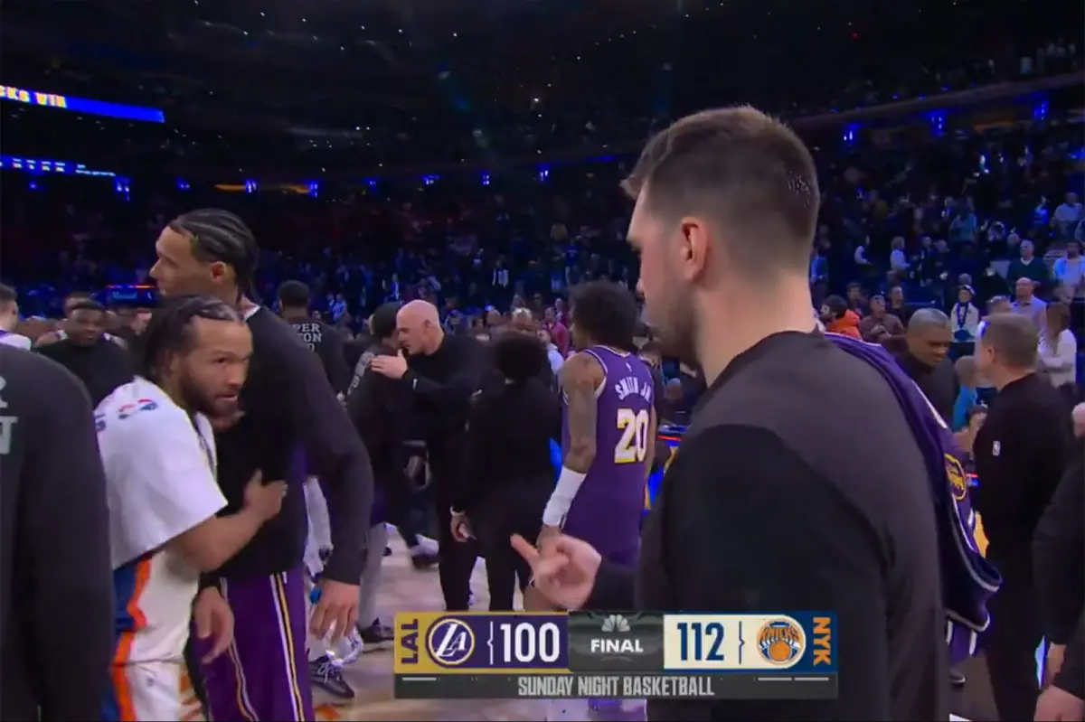 Luka Doncic은 Knicks-Lakers 이후 전 팀 동료 Jalen Brunson을 뒤집습니다.