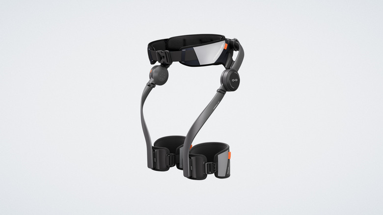 흰색 바탕에 Hypershell 외골격