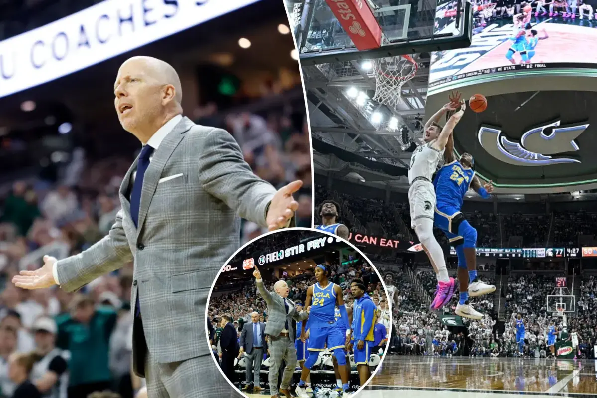 UCLA 농구 코치 Mick Cronin이 Steven Jamerson II를 퇴장시켰습니다.