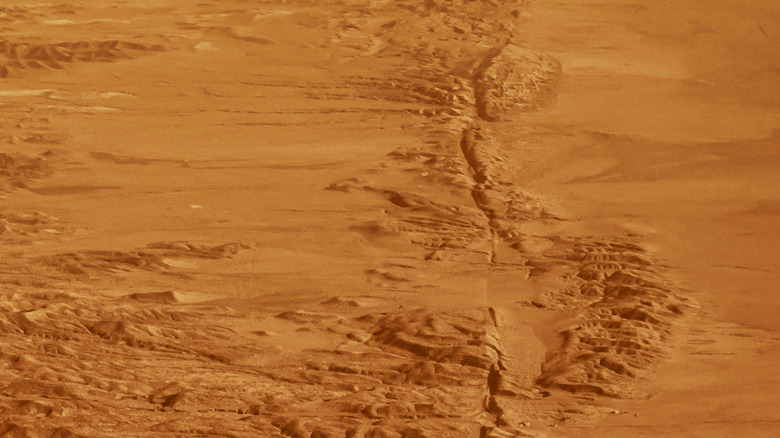 산안드레아스 단층계의 한 지역.