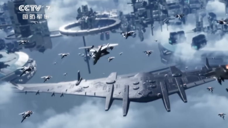 Xuannu 제트기와 함께 비행하는 Luannio 모선