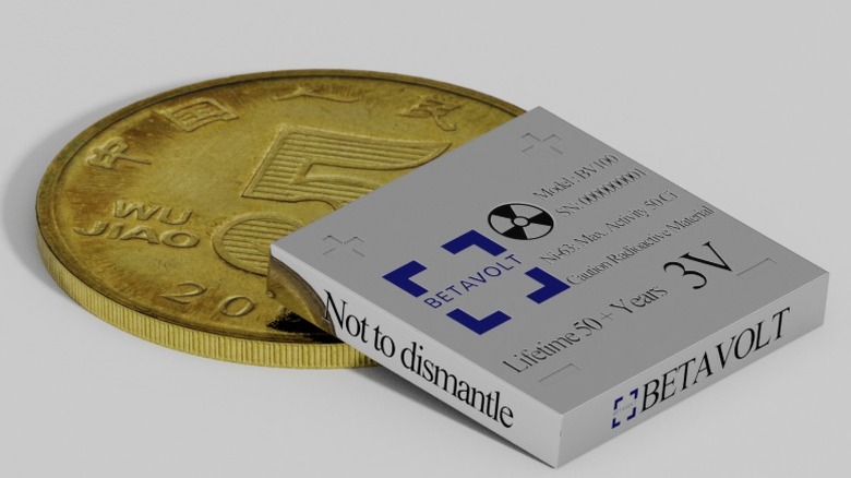중국 5자오 동전에 내장된 BetaVolt BV100 배터리