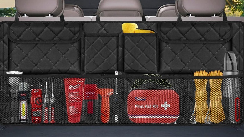 사용 중인 Femuar 걸이형 자동차 트렁크 정리함