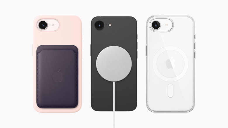 MagSafe 액세서리가 포함된 iPhone 17e