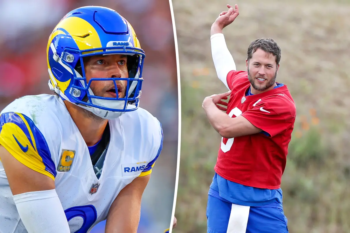 Rams의 Matthew Stafford는 몸매를 유지하기 위해 일주일에 5번 땀 흘리는 운동을 합니다.