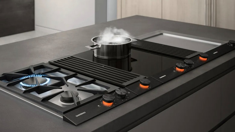 Gaggenau Hausgeräte 쿡탑 스토브에서 끓이는 냄비