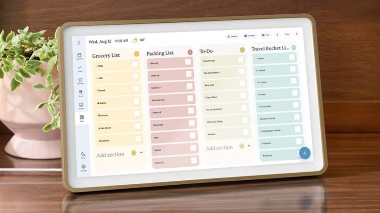 책상 위의 채광창 달력 2