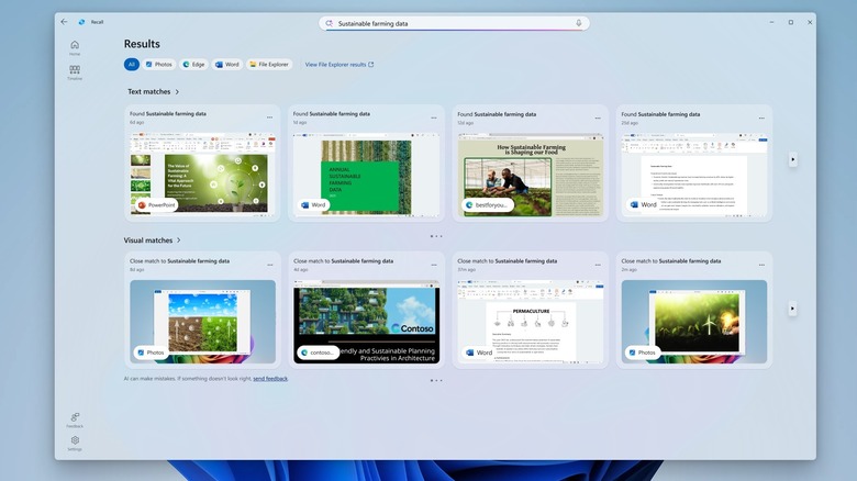 Windows 11의 Microsoft 리콜 앱