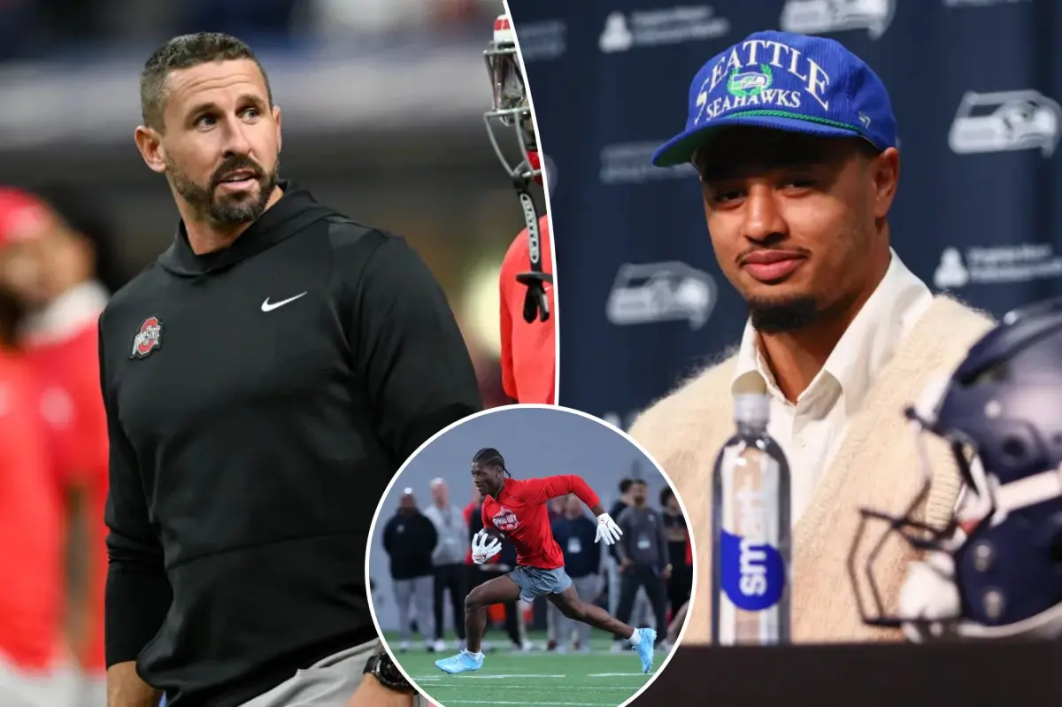 NFL 드래프트를 위한 최신 스타 세트가 있는 WR의 오하이오 주립 학교