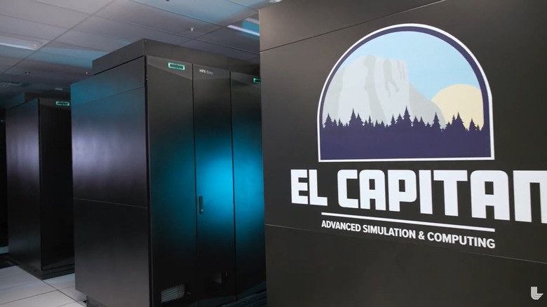 El Capitan 슈퍼컴퓨터 캐비닛 