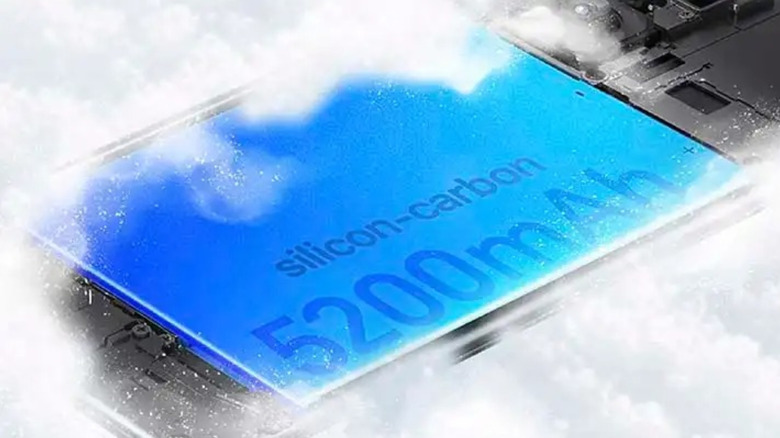 디지털 방식으로 렌더링된 실리콘-탄소 배터리