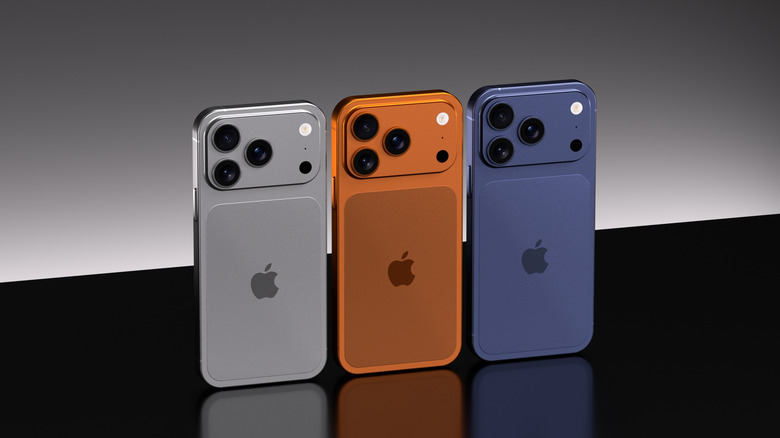 다양한 색상의 iPhone 17 Pro 시리즈