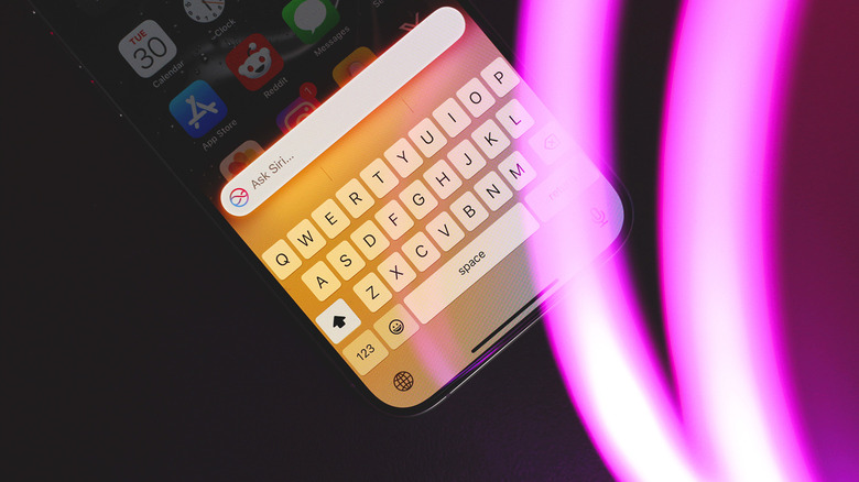 iOS 키보드 클로즈업
